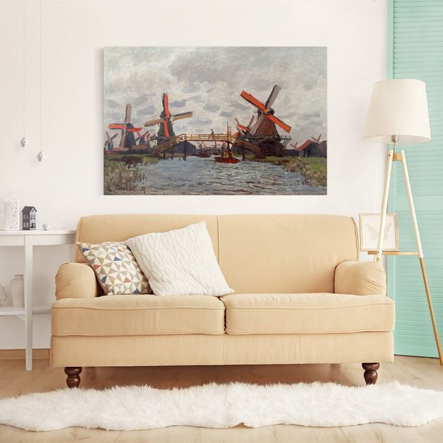 Kunstdrucke auf Leinwand Claude Monet - Windmühlen Zaandam