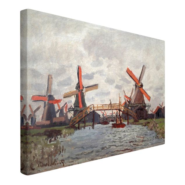 Wandbilder Skyline Claude Monet - Windmühlen Zaandam