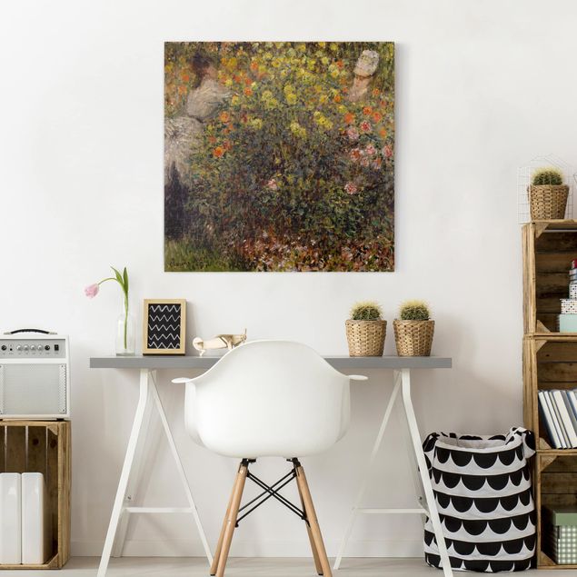 Impressionismus Bilder Claude Monet - Blumengarten