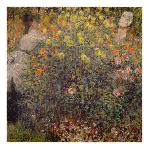 Leinwandbilder Stillleben Claude Monet - Blumengarten