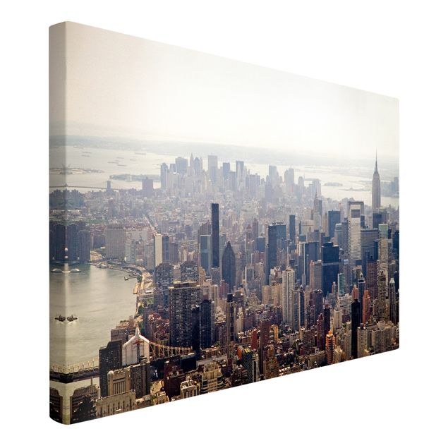 Moderne Leinwandbilder Wohnzimmer Der Morgen in New York