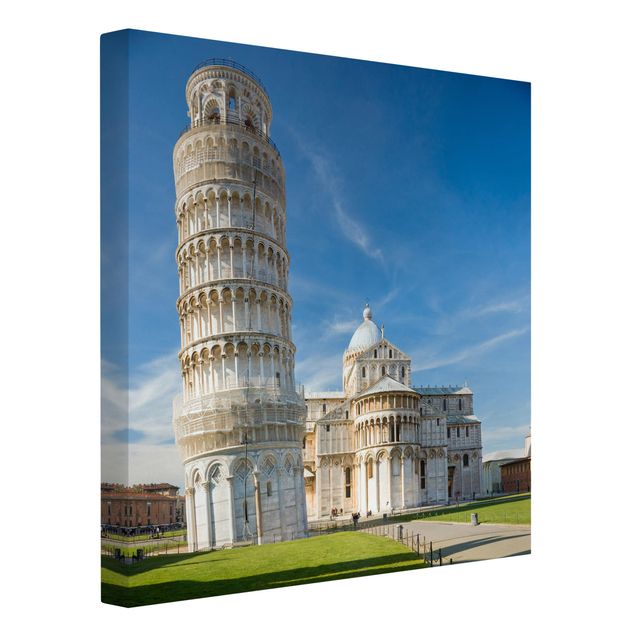 Wandbilder Wohnzimmer modern Der schiefe Turm von Pisa