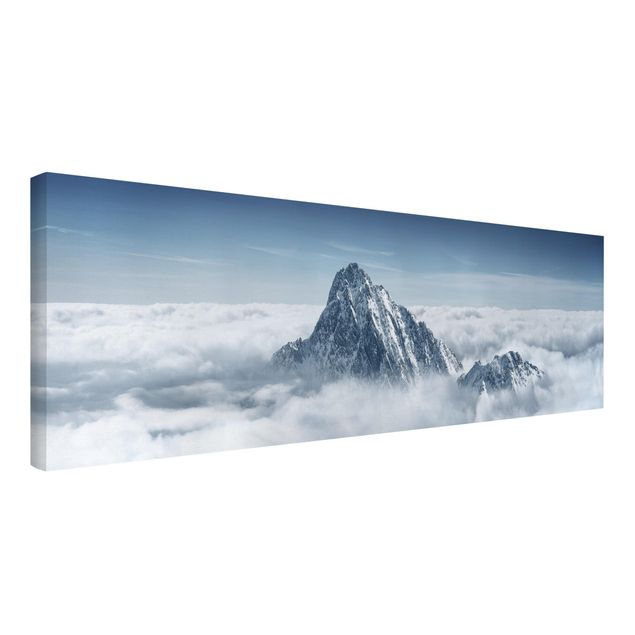 Leinwandbilder Wohnzimmer modern Die Alpen über den Wolken