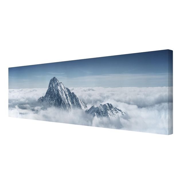 Bilder auf Leinwand Die Alpen über den Wolken