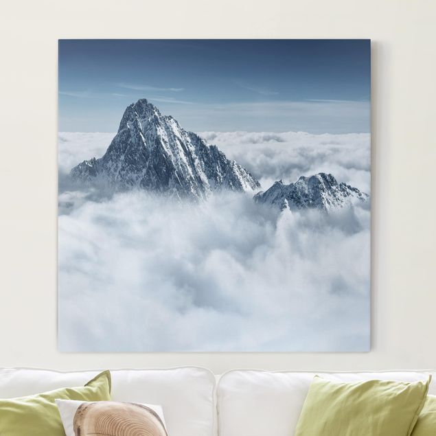 Wandbild Berge Die Alpen über den Wolken