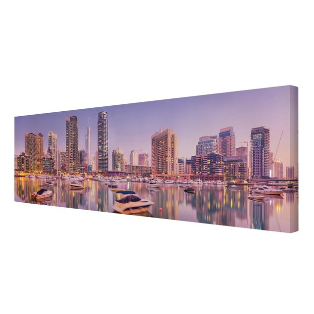 Bilder für die Wand Dubai Skyline und Marina