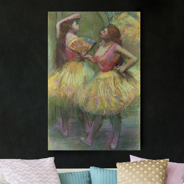 Leinwand Bilder XXL Edgar Degas - Zwei Tänzerinnen