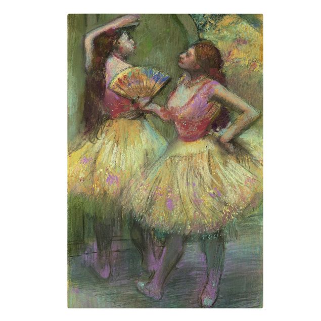 Moderne Leinwandbilder Wohnzimmer Edgar Degas - Zwei Tänzerinnen