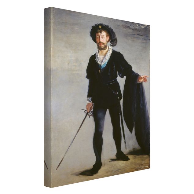 Kunstdrucke auf Leinwand Edouard Manet - Der Sänger Jean-Baptiste Faure als Hamlet