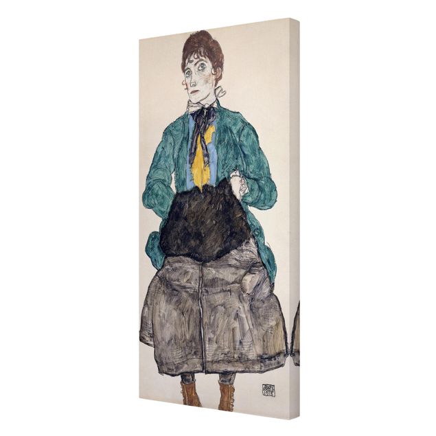 Bilder für die Wand Egon Schiele - Frau in grüner Bluse
