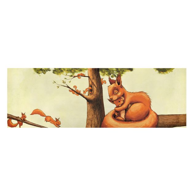 Wandbilder Jacoby und Stuart - Einhörnchen Mama
