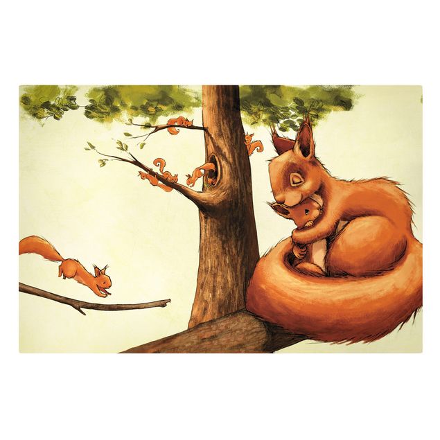 Schöne Wandbilder Jacoby und Stuart - Einhörnchen Mama