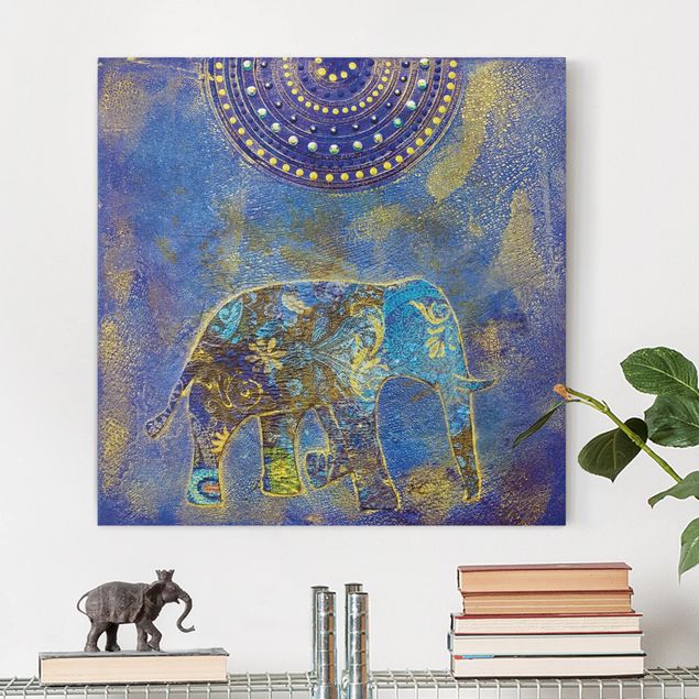 Leinwand Bilder XXL Elephant in Marrakech
