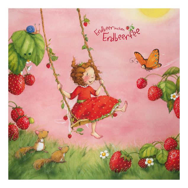 Bilder für die Wand Erdbeerinchen Erdbeerfee - Baumschaukel