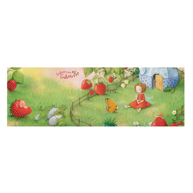 Leinwandbilder Erdbeerinchen Erdbeerfee - Im Garten