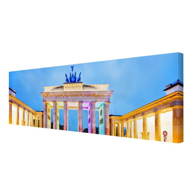 Schöne Leinwandbilder Erleuchtetes Brandenburger Tor