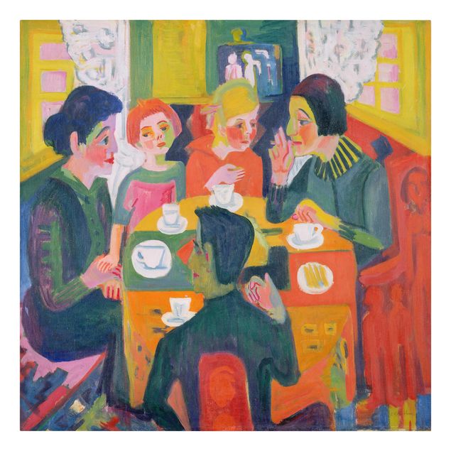Moderne Leinwandbilder Wohnzimmer Ernst Ludwig Kirchner - Kaffeetisch