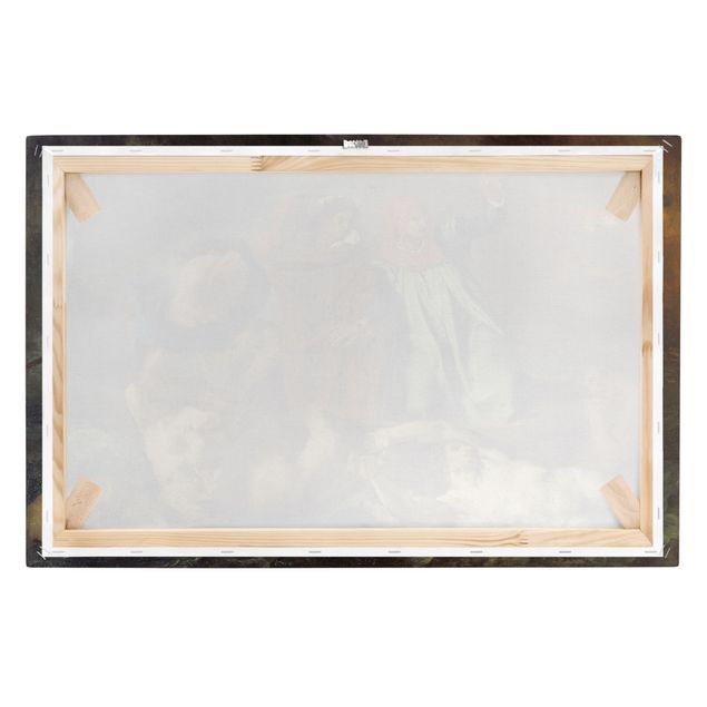 Bilder auf Leinwand Eugène Delacroix - Dante und Virgil in der Hölle