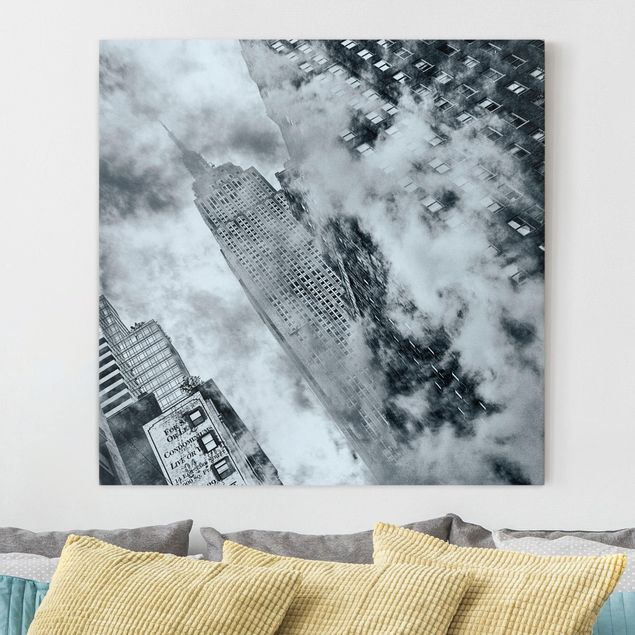 Leinwand Bilder XXL Fassade des Empire State Buildings