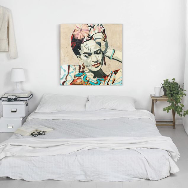 Kunstdrucke auf Leinwand Frida Kahlo - Collage No.1