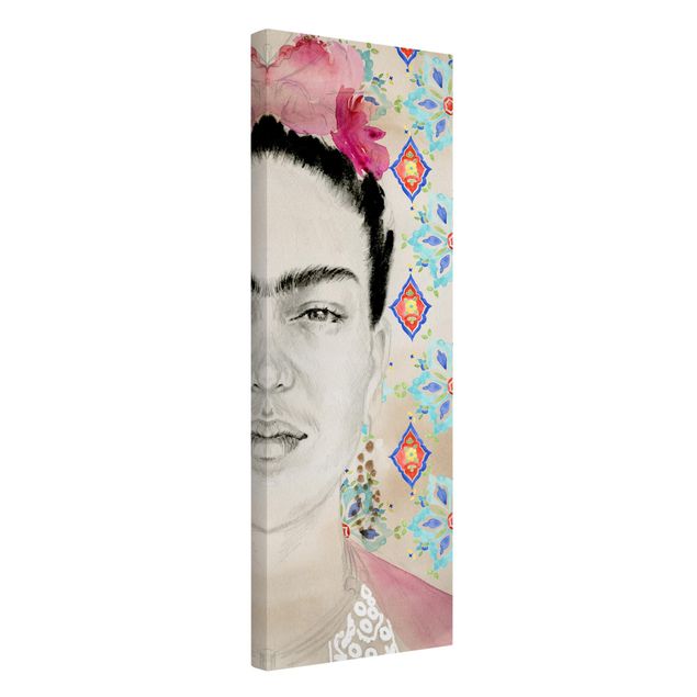 Bilder für die Wand Frida mit rosa Blüten I