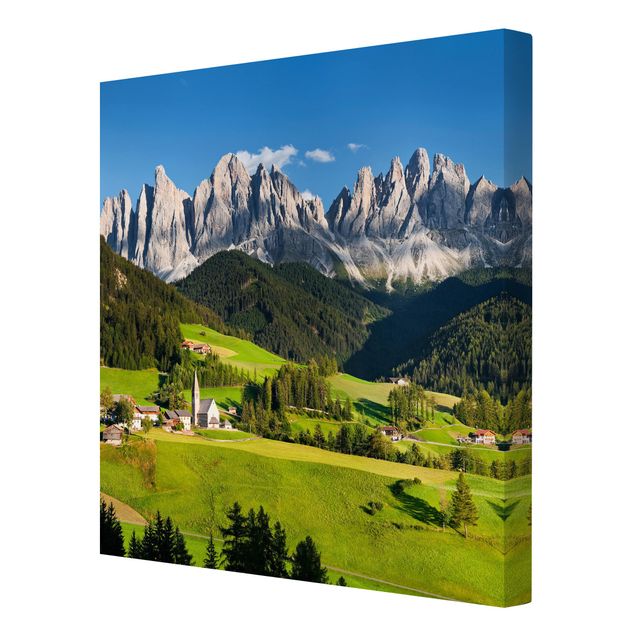 Bilder für die Wand Geislerspitzen in Südtirol