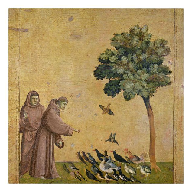 Wandbilder Wohnzimmer modern Giotto di Bondone - Der Heilige Franziskus