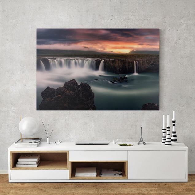 Leinwandbilder Wasserfälle Goðafoss Wasserfall in Island