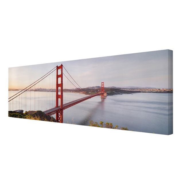 Leinwandbild - Golden Gate Bridge in San Francisco - Quadrat 1:1