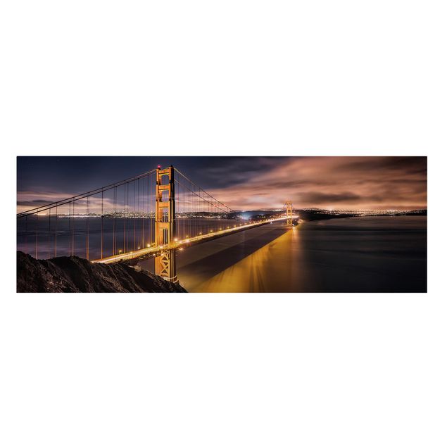 Leinwandbilder Golden Gate to Stars