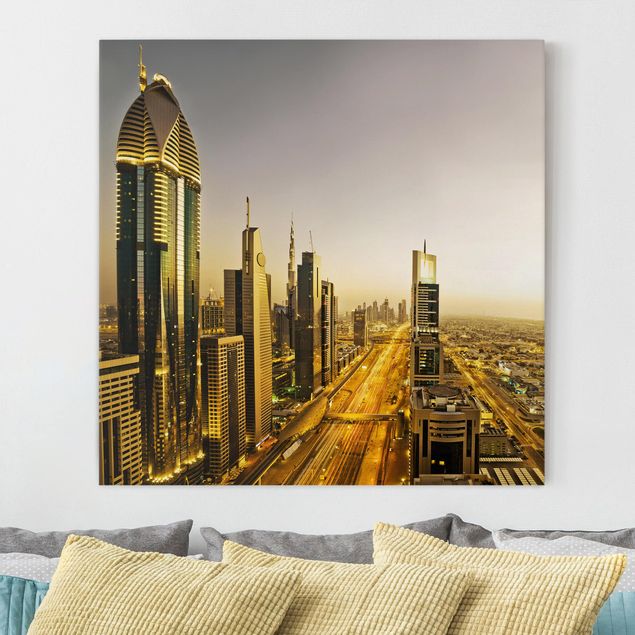 Wandbilder XXL Goldenes Dubai