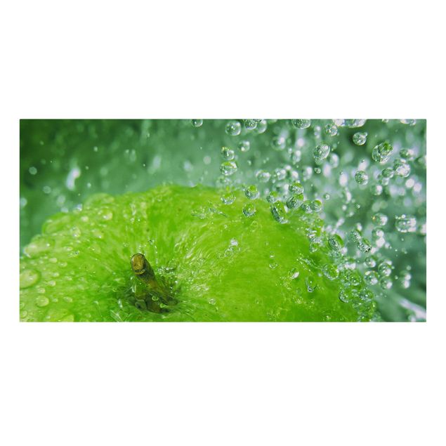 Leinwandbild - Green Apple - Quer 2:1