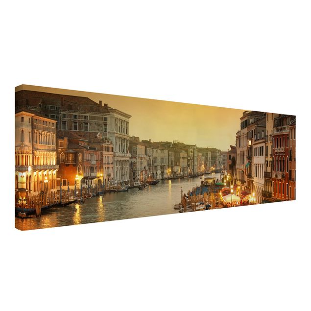 Moderne Leinwandbilder Wohnzimmer Großer Kanal von Venedig