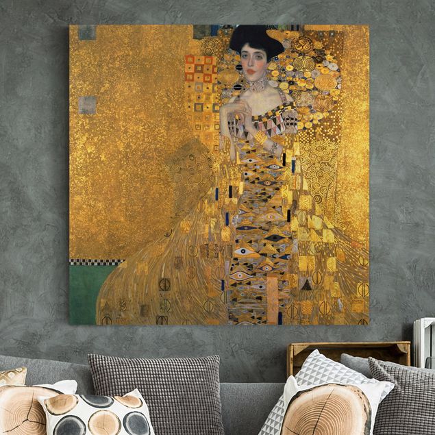 Bild auf Leinwand Gustav Klimt Gustav Klimt - Adele Bloch-Bauer I