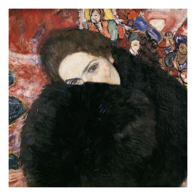 Klimt Gemälde Gustav Klimt - Dame mit Muff