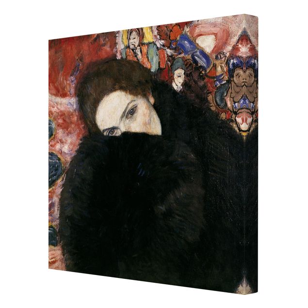 Bilder für die Wand Gustav Klimt - Dame mit Muff