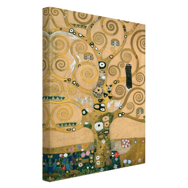 Leinwandbild Kunstdruck Gustav Klimt - Der Lebensbaum