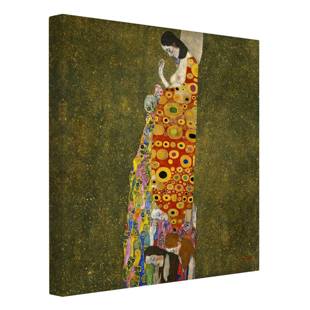 Moderne Leinwandbilder Wohnzimmer Gustav Klimt - Die Hoffnung II