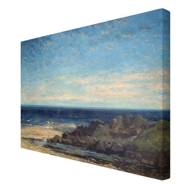 Leinwandbilder Wohnzimmer modern Gustave Courbet - Blaues Meer