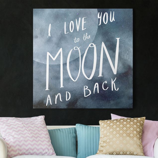 Wandbilder Sprüche Himmlische Liebe - Mond