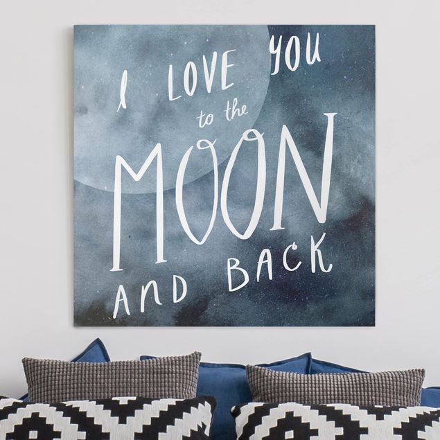Wandbilder XXL Himmlische Liebe - Mond