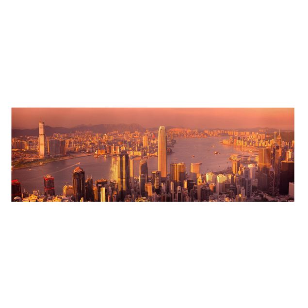Schöne Wandbilder Hongkong Sunset