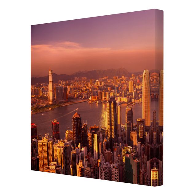 Leinwandbilder Hongkong Sunset