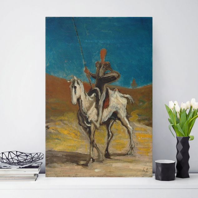 Moderne Leinwandbilder Wohnzimmer Honoré Daumier - Don Quixote