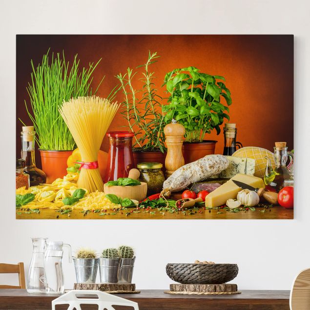 Wandbilder XXL Italienische Küche