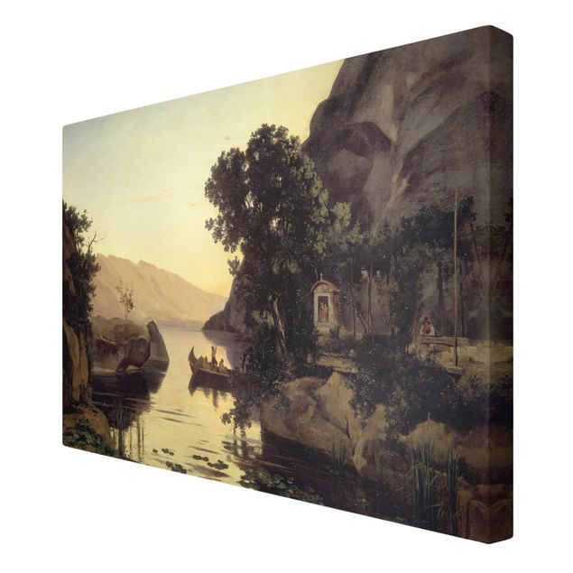 Wandbilder Wohnzimmer modern Jean-Baptiste Camille Corot - Landschaft bei Riva