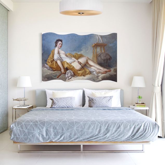 Moderne Leinwandbilder Wohnzimmer Jean Honoré Fragonard - Personifikation der Malerei