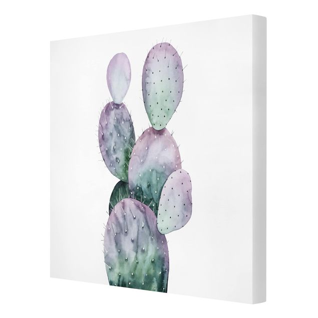 Bilder auf Leinwand Kaktus in Lila II