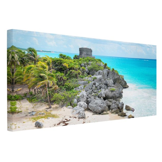 Wandbilder Natur Karibikküste Tulum Ruinen