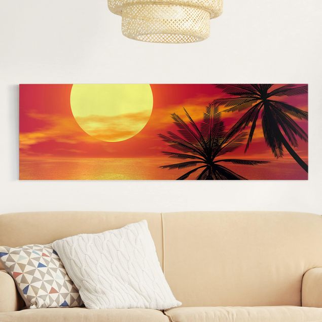 Wandbilder Meer Karibischer Sonnenuntergang